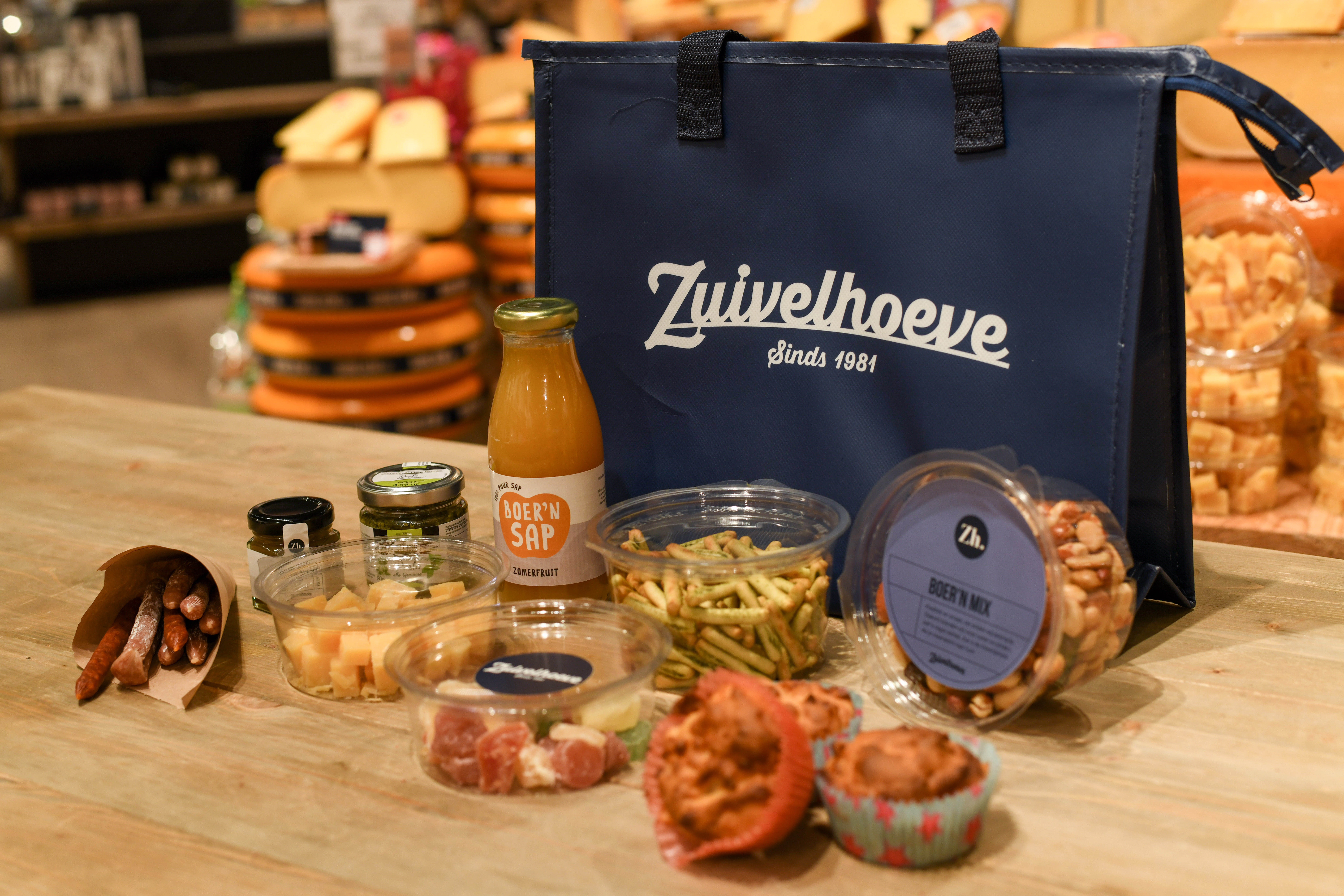 Zuivelhoeve picknick voor onderweg